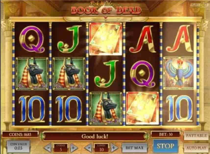 Символы слота Book of Dead Тематика слота Book of Dead